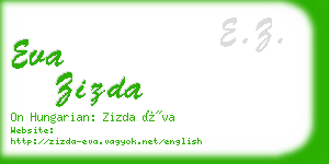 eva zizda business card